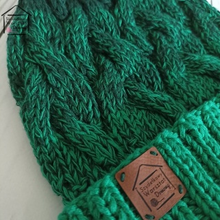 Czapka ombre z wywinięciem