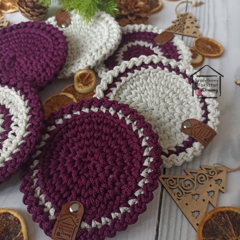 Podkładki dekoracyjne na stół, pod kubek, szklankę