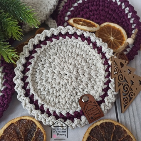 Podkładki dekoracyjne na stół, pod kubek, szklankę