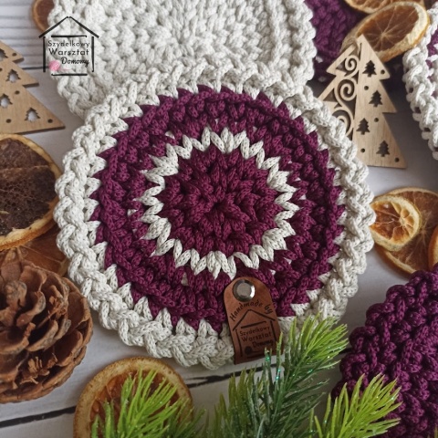 Podkładki dekoracyjne na stół, pod kubek, szklankę