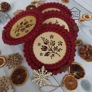 Podkładki dekoracyjne na stół, pod talerzyk deserowy