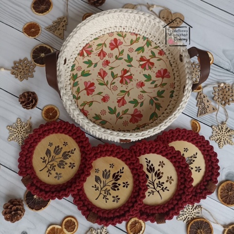 Podkładki dekoracyjne na stół, pod talerzyk deserowy