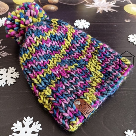 Zimowa czapka z pomponem