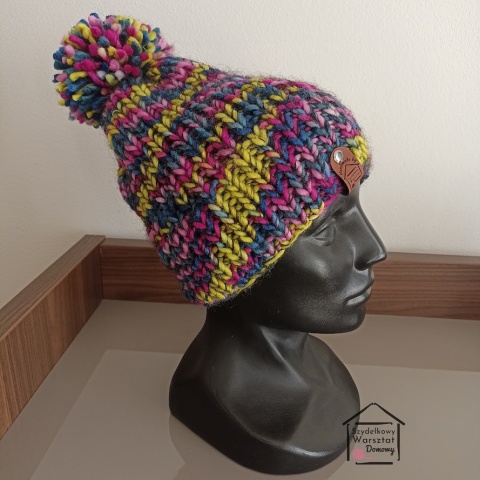 Zimowa czapka z pomponem